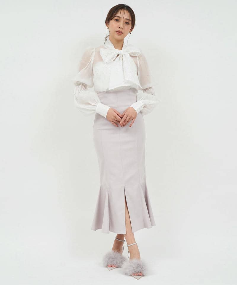 ガムストレッチマーメイドスカート&rsquo;25ｓ 詳細画像 ベージュ 2