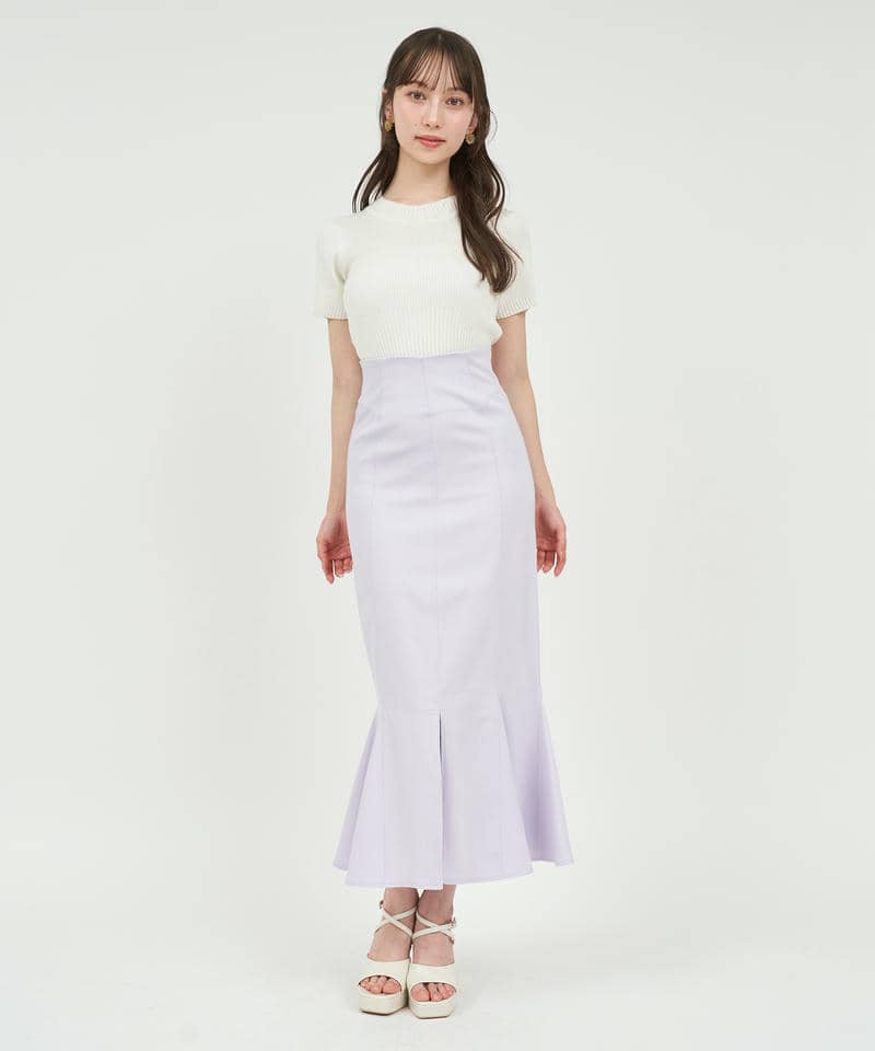 ガムストレッチマーメイドスカート&rsquo;25ｓ 詳細画像 パープル 2