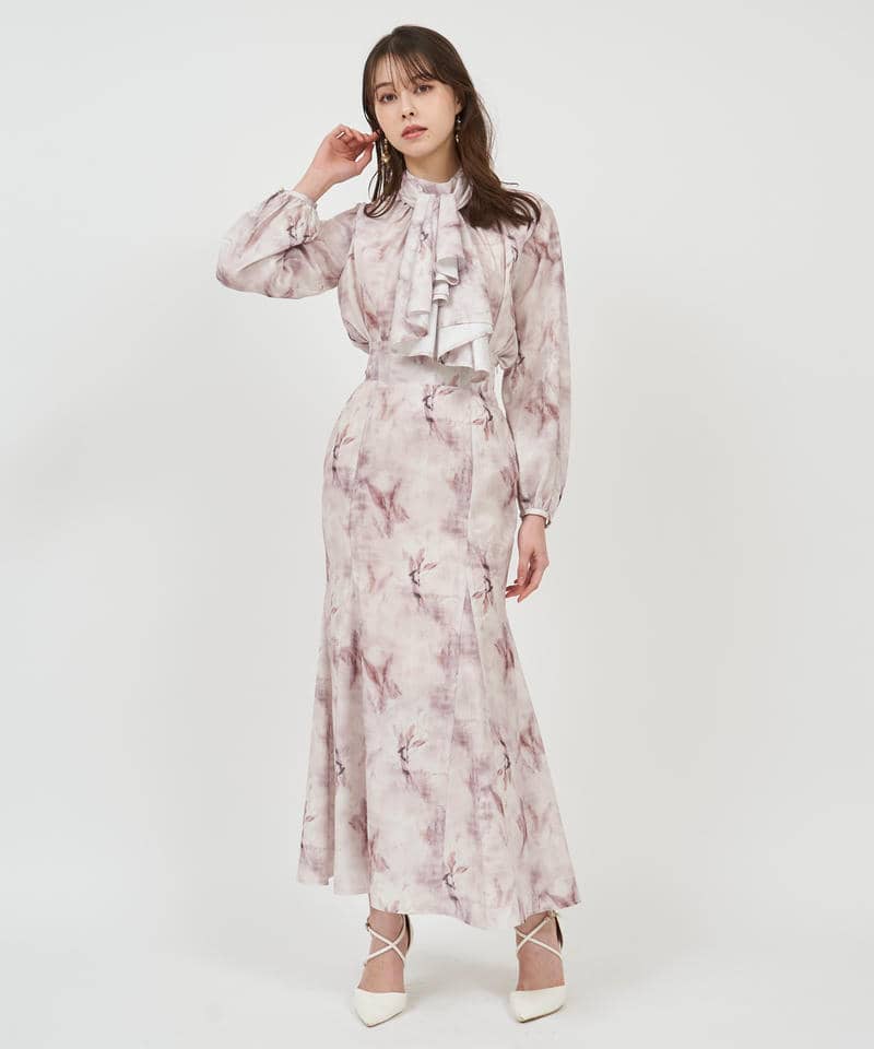 ニュアンス柄3wayブラウス 詳細画像 ベージュ 2