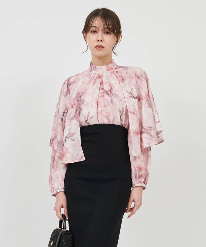 ニュアンス柄3wayブラウス 詳細画像 ピンク 10
