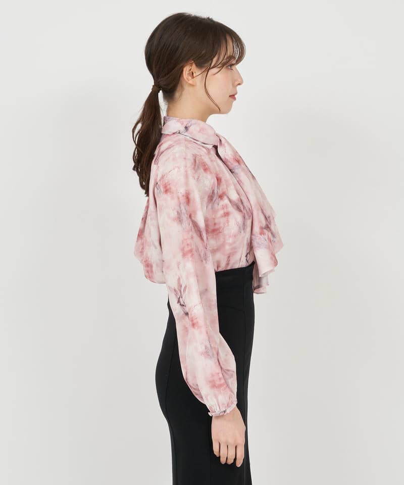 ニュアンス柄3wayブラウス 詳細画像 ピンク 2
