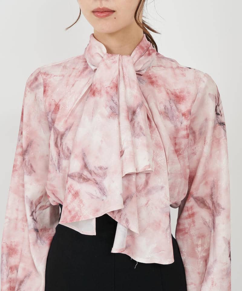 ニュアンス柄3wayブラウス 詳細画像 ピンク 4