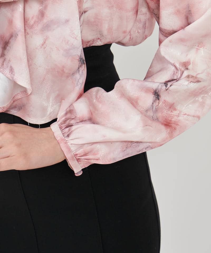 ニュアンス柄3wayブラウス 詳細画像 ピンク 6