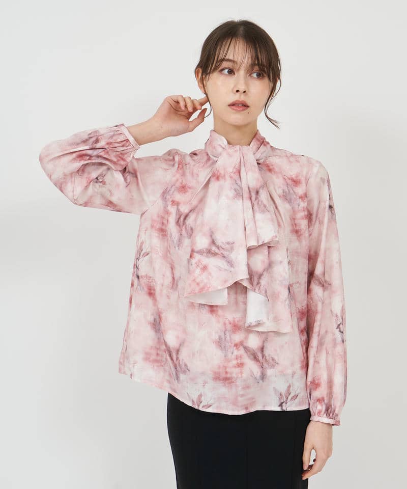 ニュアンス柄3wayブラウス 詳細画像 ピンク 8