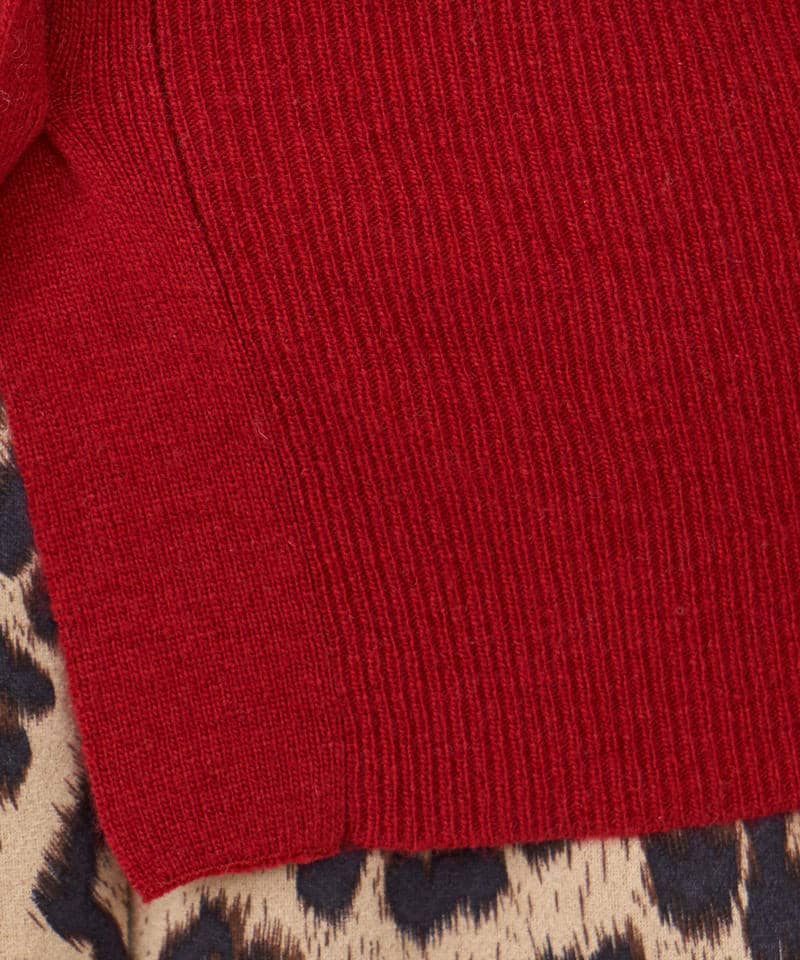 コルセットリブハート刺繍カーディガン 詳細画像 レッド 7