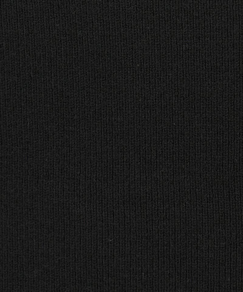 配色リボンニットマーメイドワンピース 詳細画像 ブラック 6