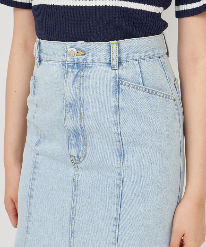 デニムマキシマーメイドスカート 詳細画像 デニムブルー 5