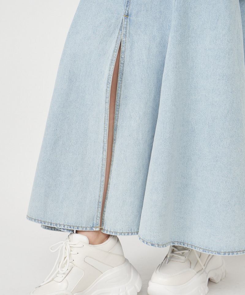 デニムマキシマーメイドスカート 詳細画像 デニムブルー 8