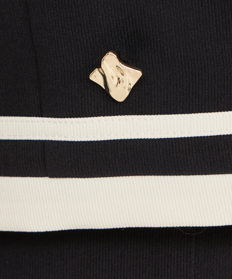 配色テーラードクロップドジャケット 詳細画像 グリーン 7