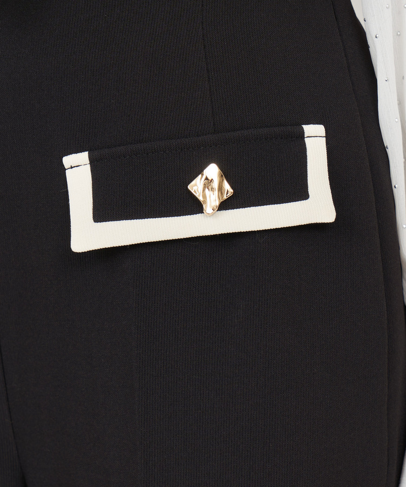 配色ワイドパンツ 詳細画像 グリーン 7