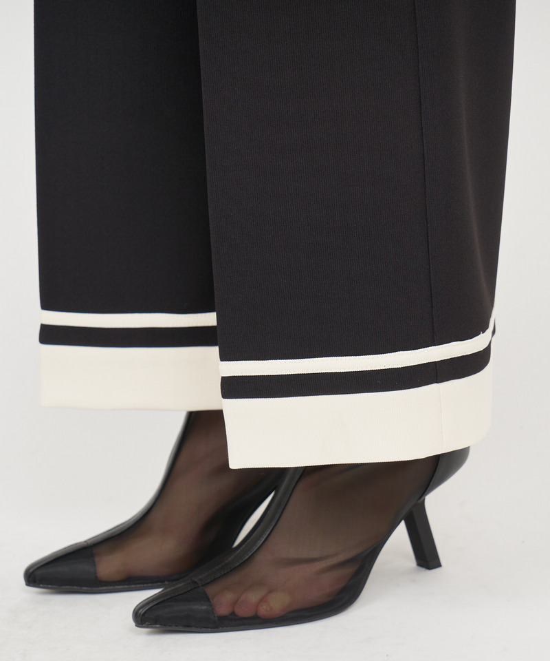 配色ワイドパンツ 詳細画像 グリーン 9