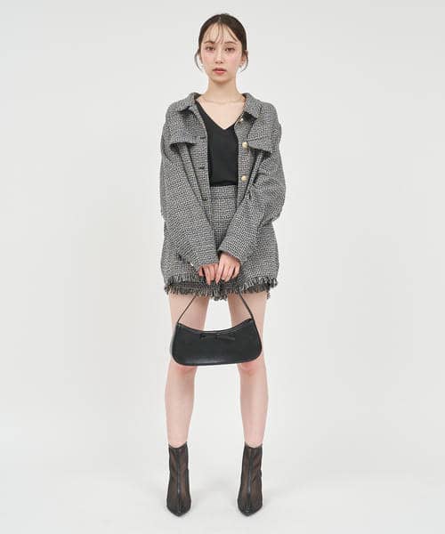 サマーツイードシャツジャケット 詳細画像