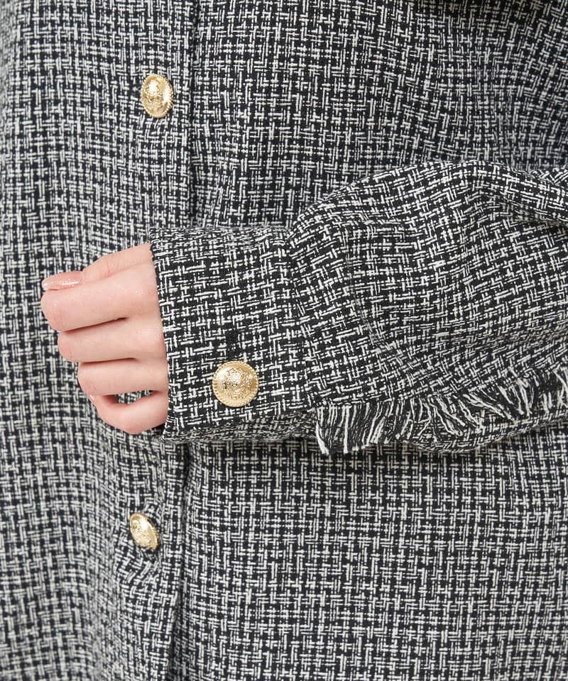 サマーツイードシャツジャケット 詳細画像 ブラック 5