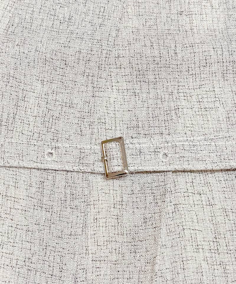 サマーツイードタックビスチェレイヤード風ニットトップス 詳細画像 オフホワイト 7