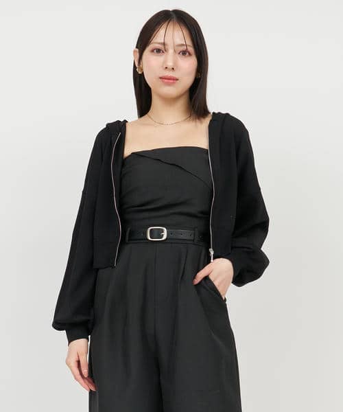 プチビジューニットパーカー 詳細画像