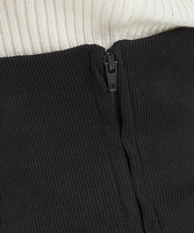 シアーチェックジャガードマーメイドスカート 詳細画像 ブラック 6