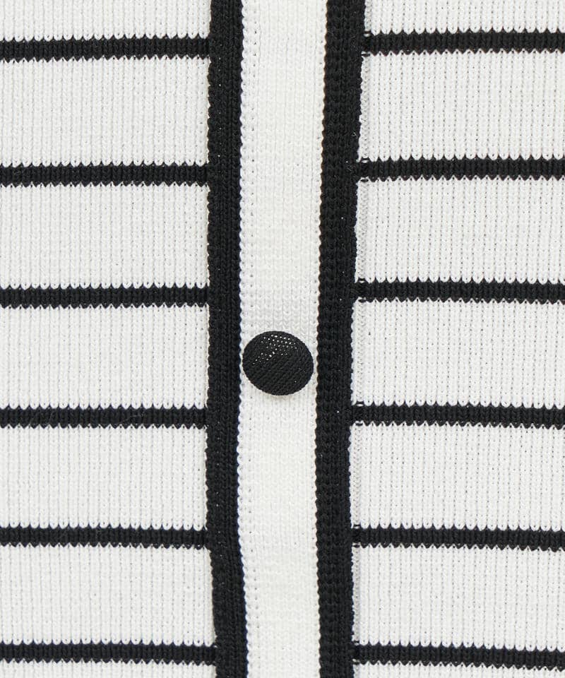 アームウォーマー付配色ベアタイトミニワンピース 詳細画像 ボーダー 6