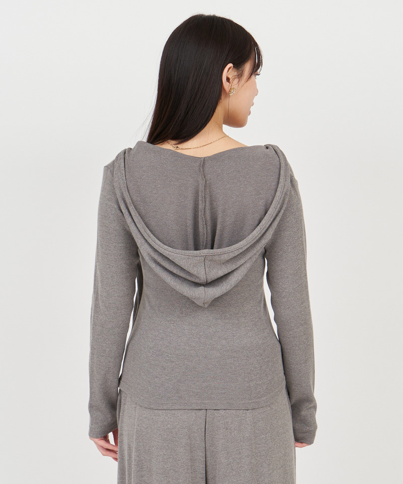 カシュクールフードカットトップス 詳細画像 オフホワイト 4