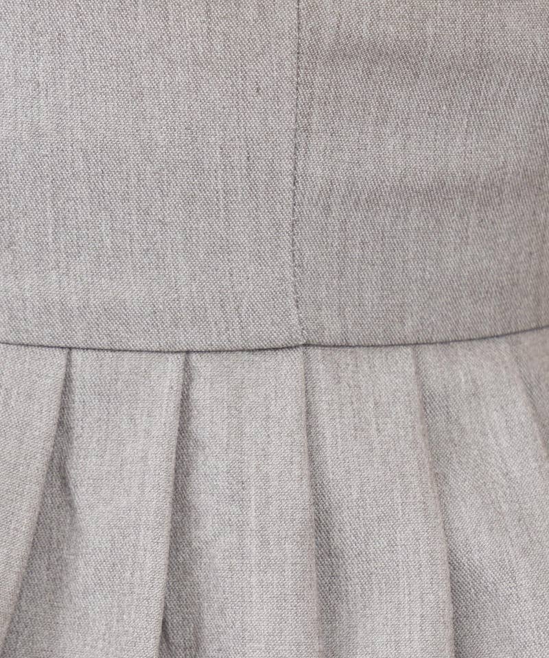 バルーンペプラムZIPビスチェ 詳細画像 グレー 7