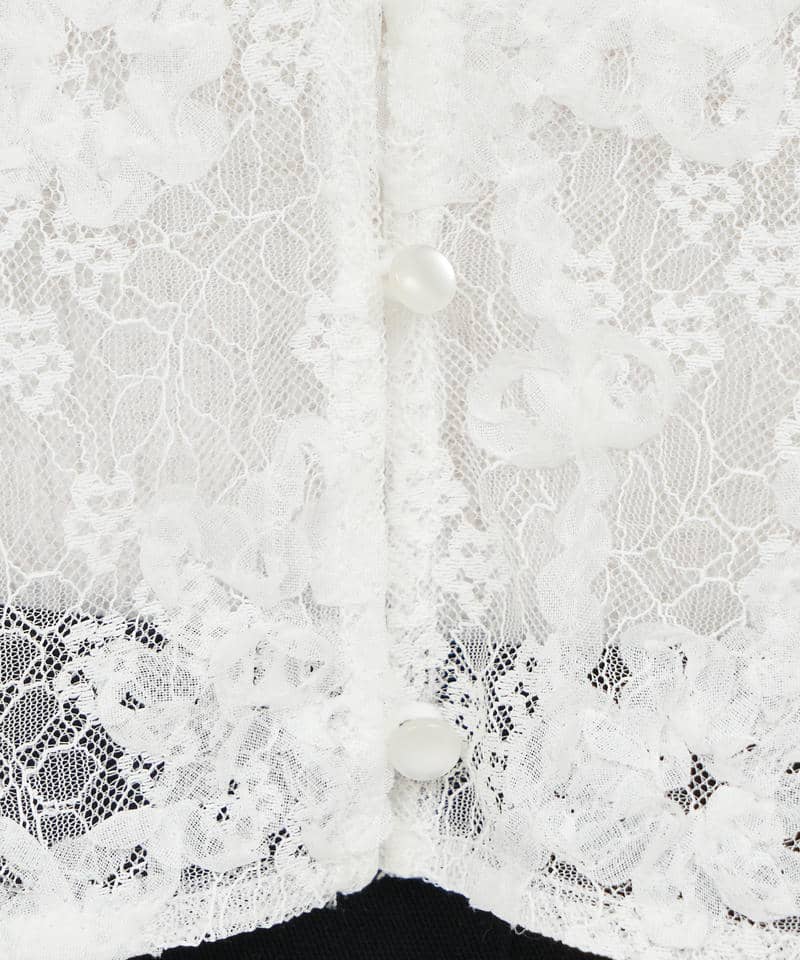 3Dレースブラウスアンサンブル 詳細画像 オフホワイト 6