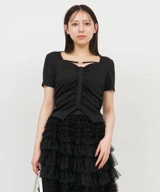 ビットギャザーカットトップス