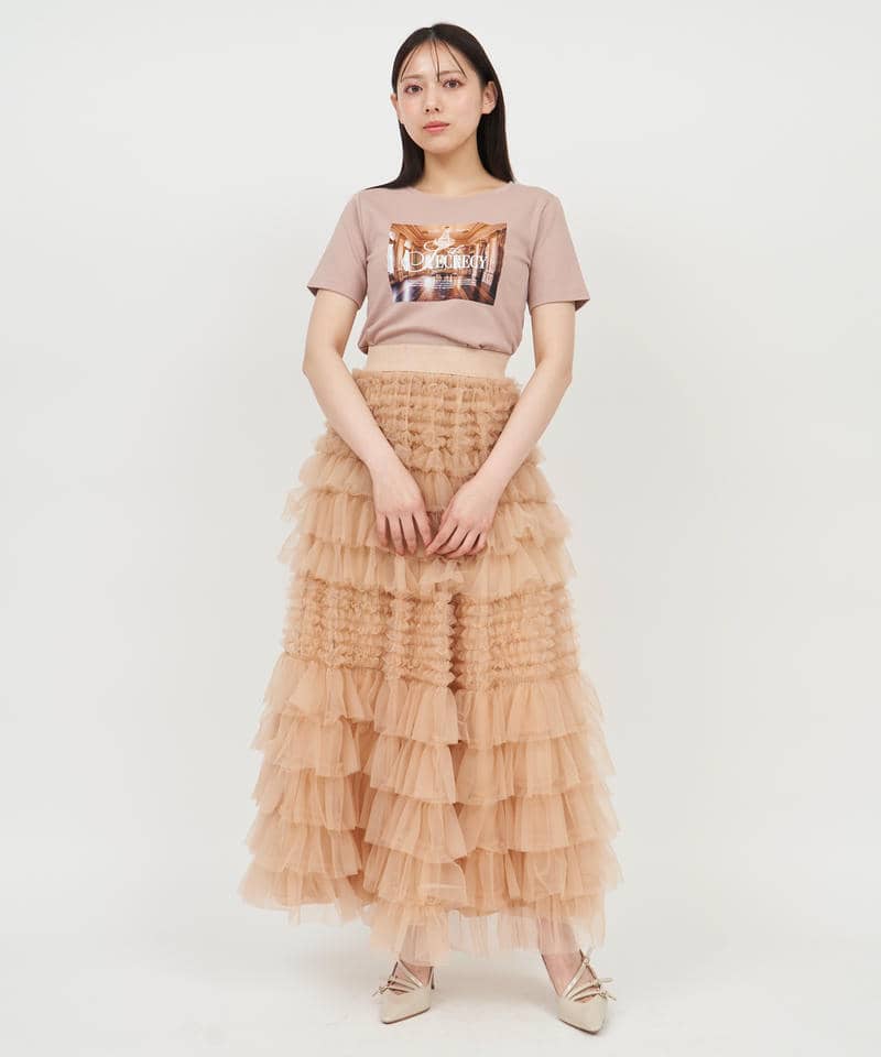 ル・パルプリントTシャツ 詳細画像 ピンクベージュ 2