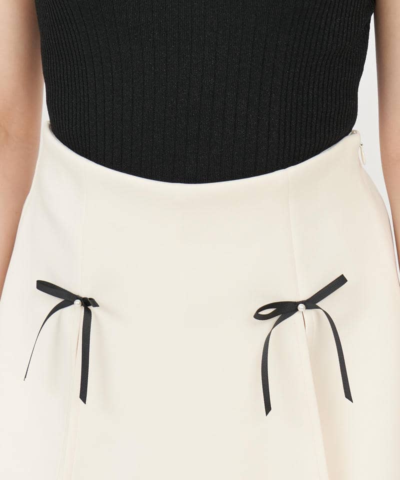 パールリボンミニスカパン 詳細画像 オフホワイト 4