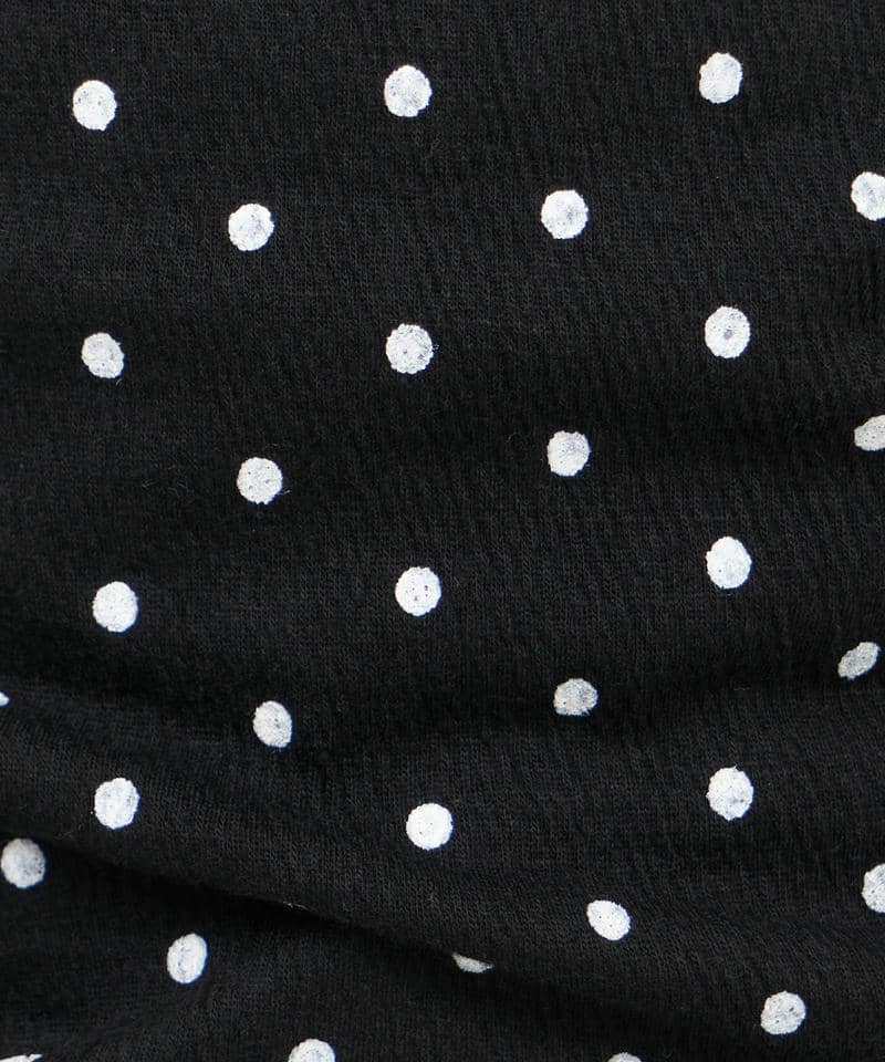 ワンショルリボンドットカットソー 詳細画像 ブラック 6