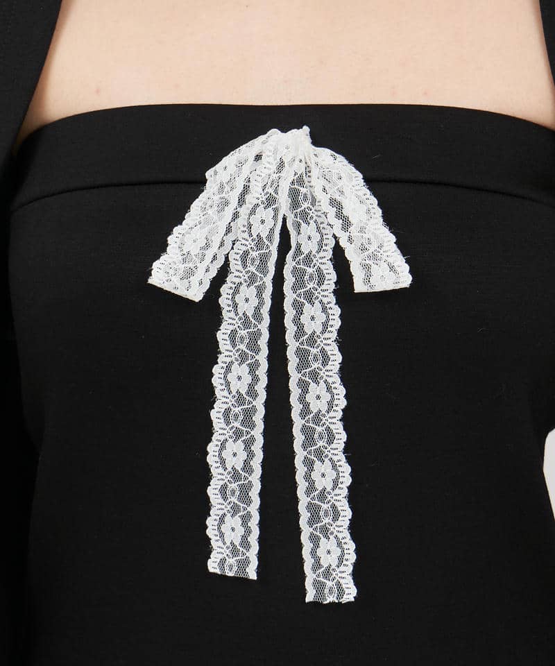 ティアードベアボレロアンサンブルミニワンピース 詳細画像 ブラック 5