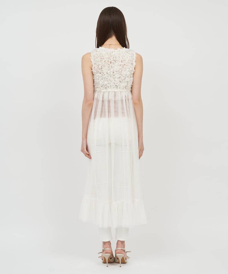 3Dフラワージレ 詳細画像 オフホワイト 3