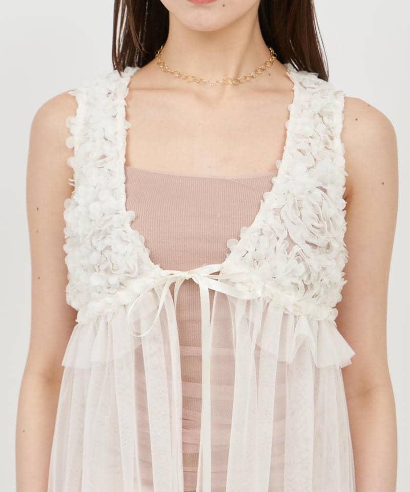 3Dフラワージレ 詳細画像 オフホワイト 4