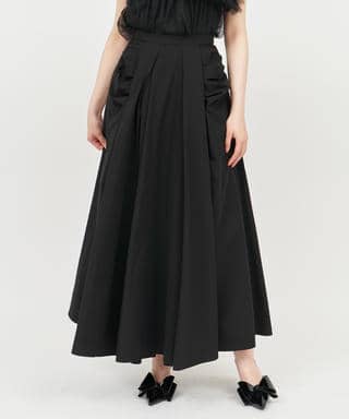 ギャザーディテールタックボリュームスカート