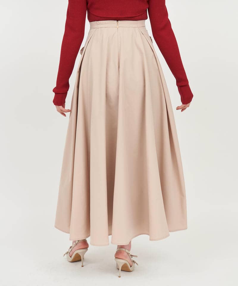 ギャザーディテールタックボリュームスカート 詳細画像 ベージュ 3