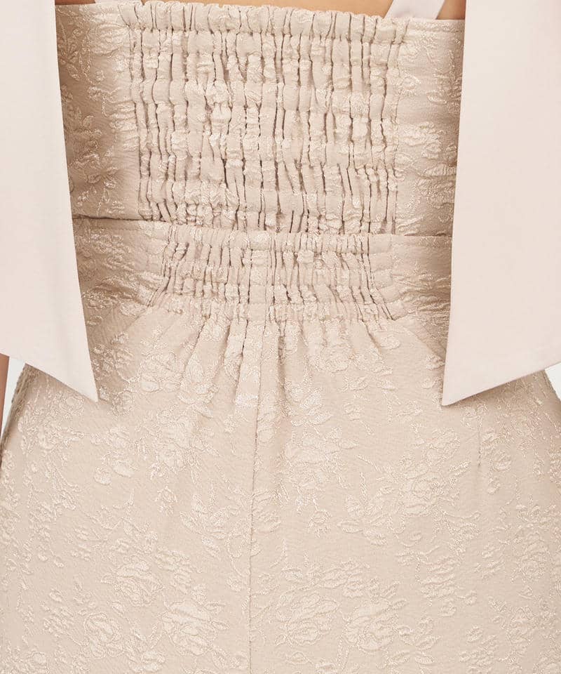 【丈が選べる】ジャガードワイドパンツ 詳細画像 ベージュ 5