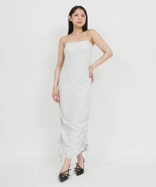 カップ付ギャザータイトワンピース