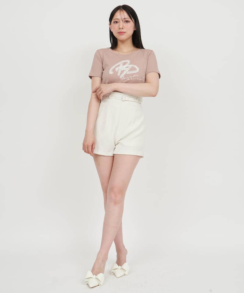 ドットチュールロゴTシャツ 詳細画像 ピンク 2