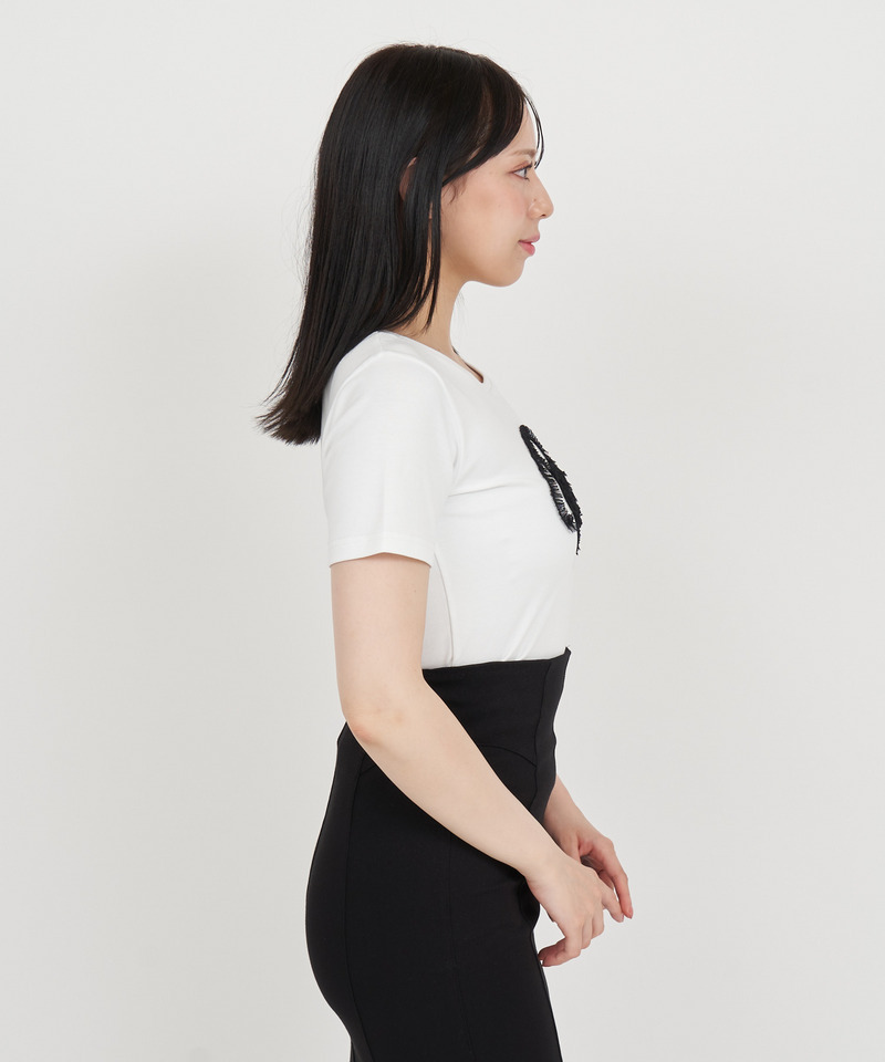 ドットチュールロゴTシャツ 詳細画像 ピンク 3