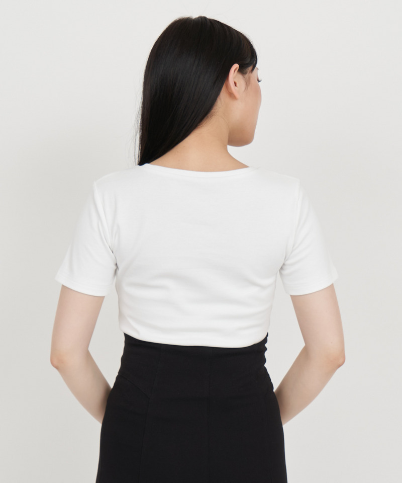 ドットチュールロゴTシャツ 詳細画像 ピンク 4