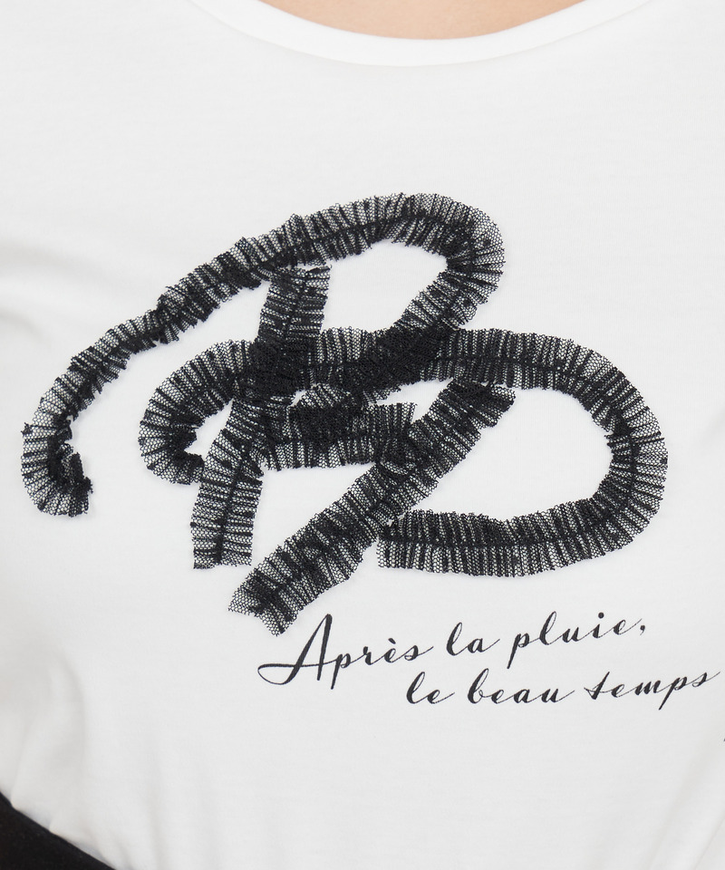 ドットチュールロゴTシャツ 詳細画像 ピンク 7