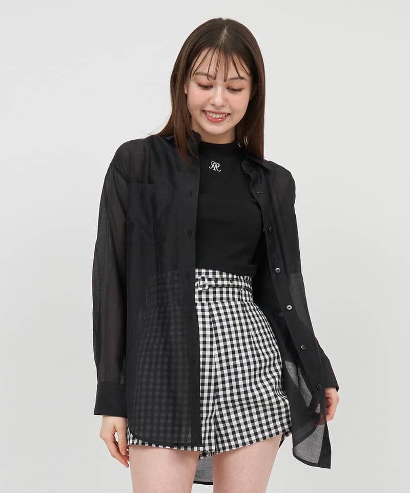 シアーシャツ 詳細画像 ブラック 1