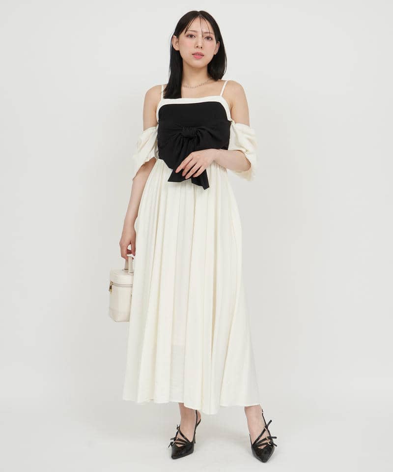 パフスリーブmany wayワンピース 詳細画像 配色 1