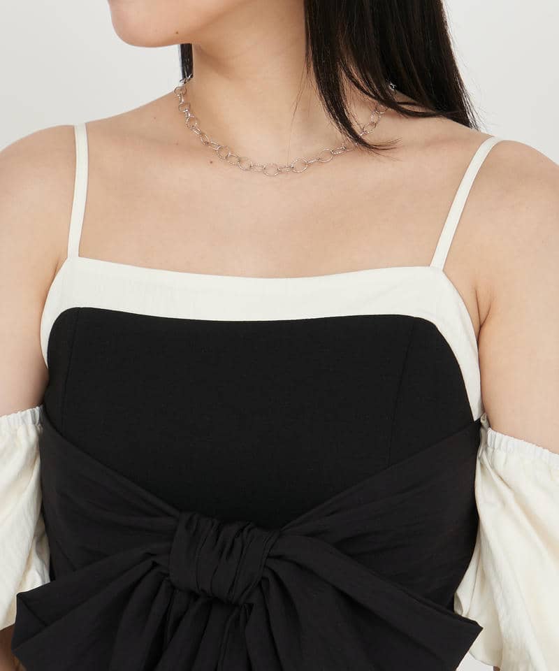 パフスリーブmany wayワンピース 詳細画像 配色 4