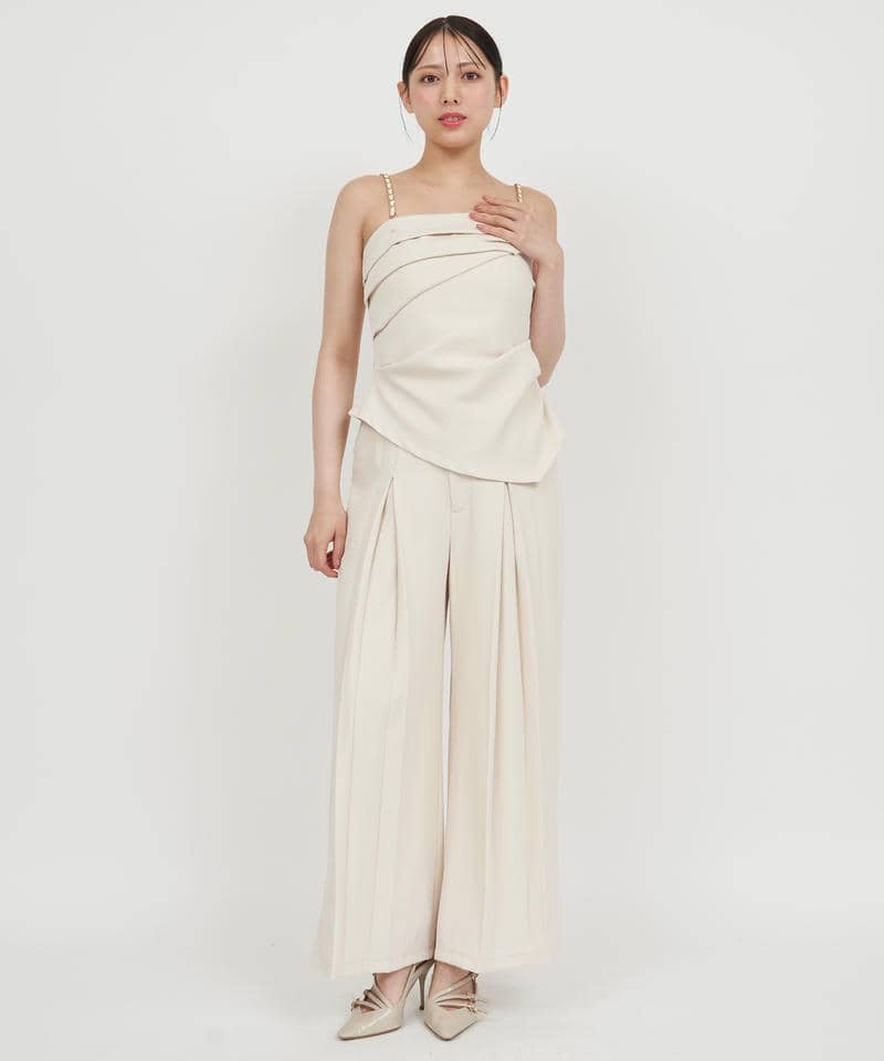 チェーンストラップアシメタックビスチェ 詳細画像 オフホワイト 2