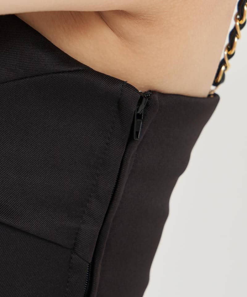 チェーンストラップアシメタックビスチェ 詳細画像 ブラック 8