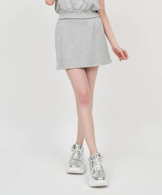 ハイウエストカットミニスカート