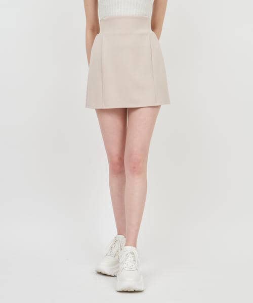 ハイウエストカットミニスカート 詳細画像