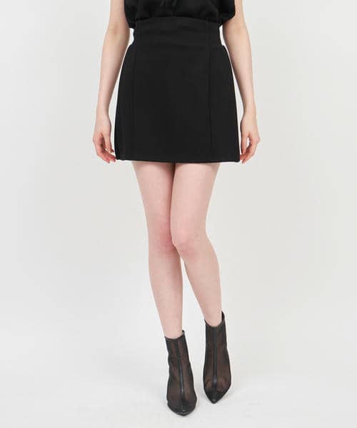 ハイウエストカットミニスカート 詳細画像