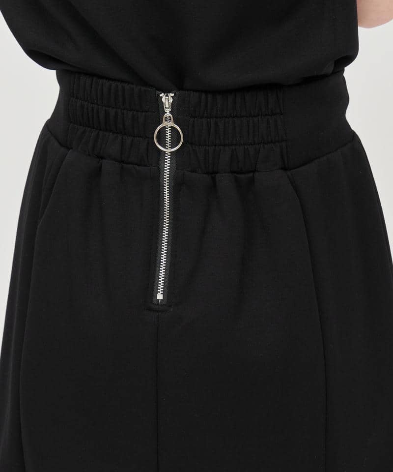 ハイウエストカットミニスカート 詳細画像 ブラック 5