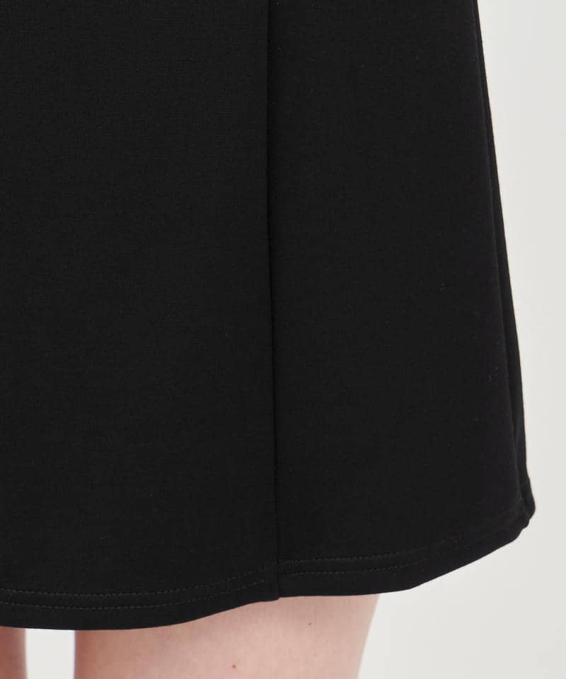 ハイウエストカットミニスカート 詳細画像 ブラック 6