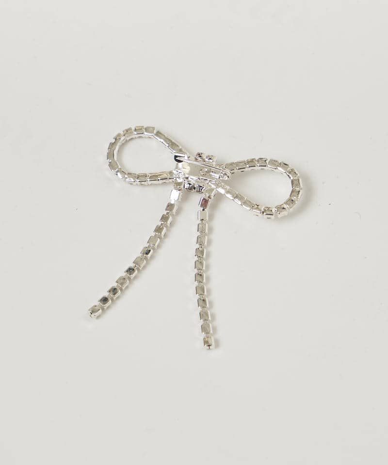 キラキラリボンブローチ付シアーボレロアンサンブル 詳細画像 オフホワイト 8